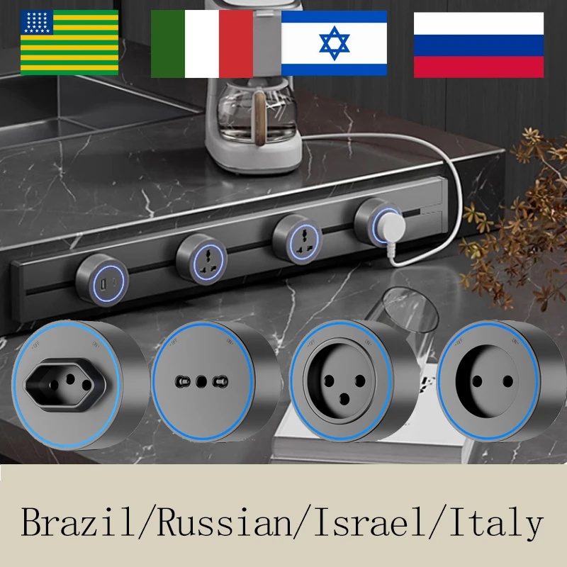 Phone Accessories Uk - Настенная розетка-трек 30/40/50 см (Бразилия/Россия/Израиль/Италия) с