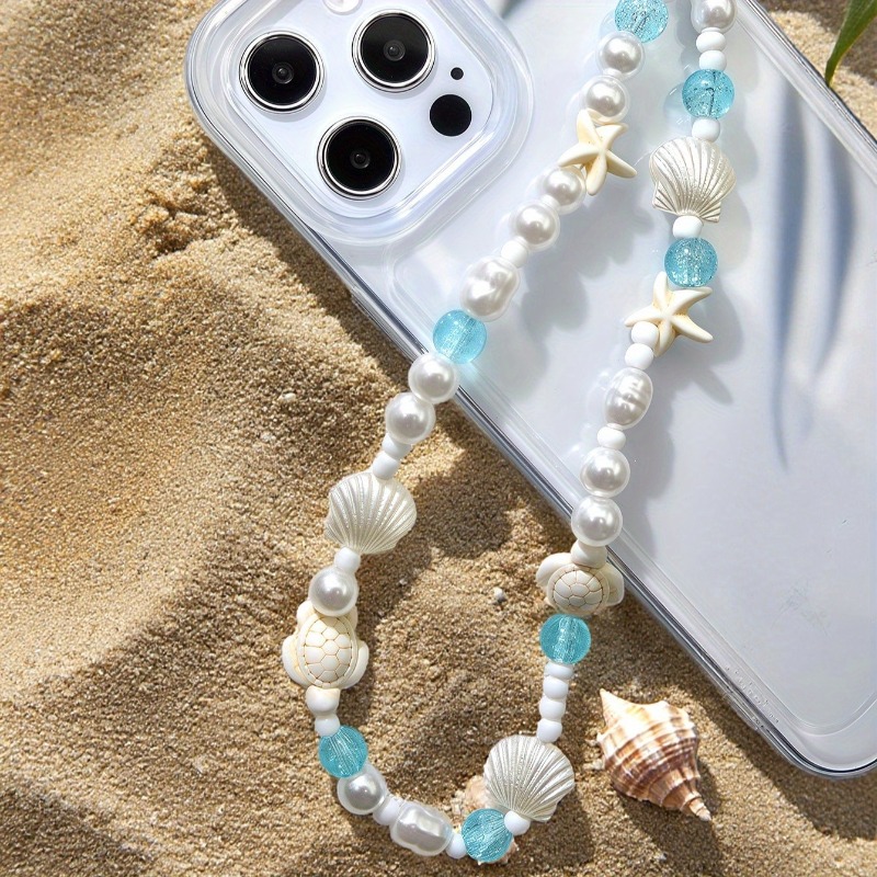 Phone Accessories Box Set - Синяя морская звезда, чехол из бисера,
