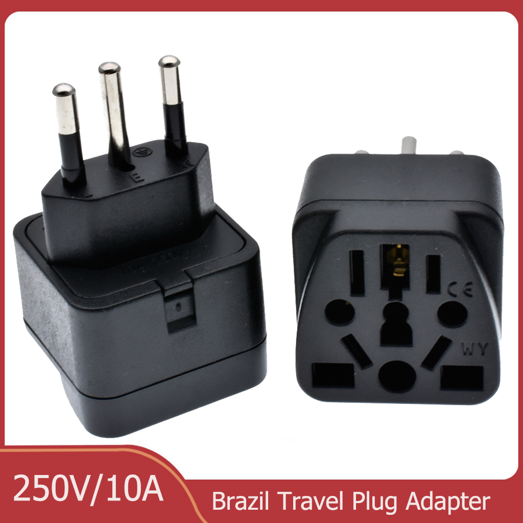 Phone Accessories Uk - Универсальный бразильский адаптер, 3-контактный адаптер для