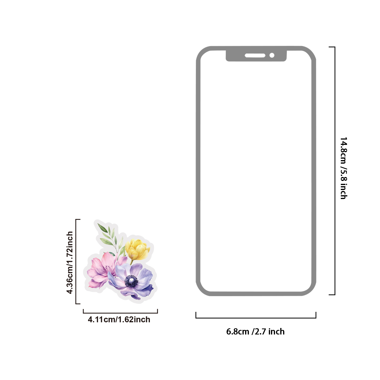 Набор винтажных наклеек Etori  – обзор и цена Phone Accessories Background