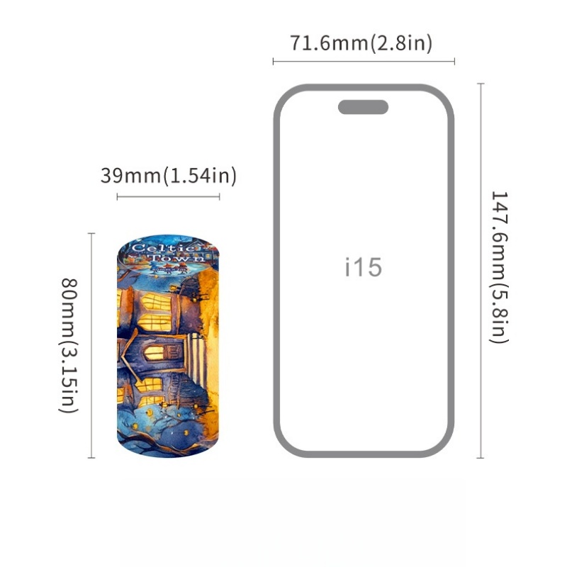Набор из 6 рулонов — 8 см × 20 – обзор и цена Phone Accessories Background