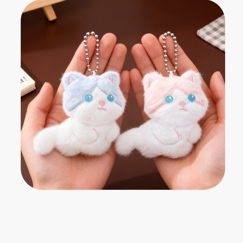   Милый плюшевый брелок-кошка  – обзор и цена Phone Accessories In China